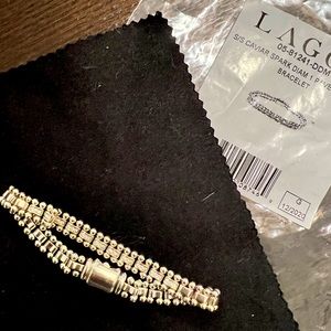 LAGOS ‘Caviar Spark’ Diamond Link Bracelet